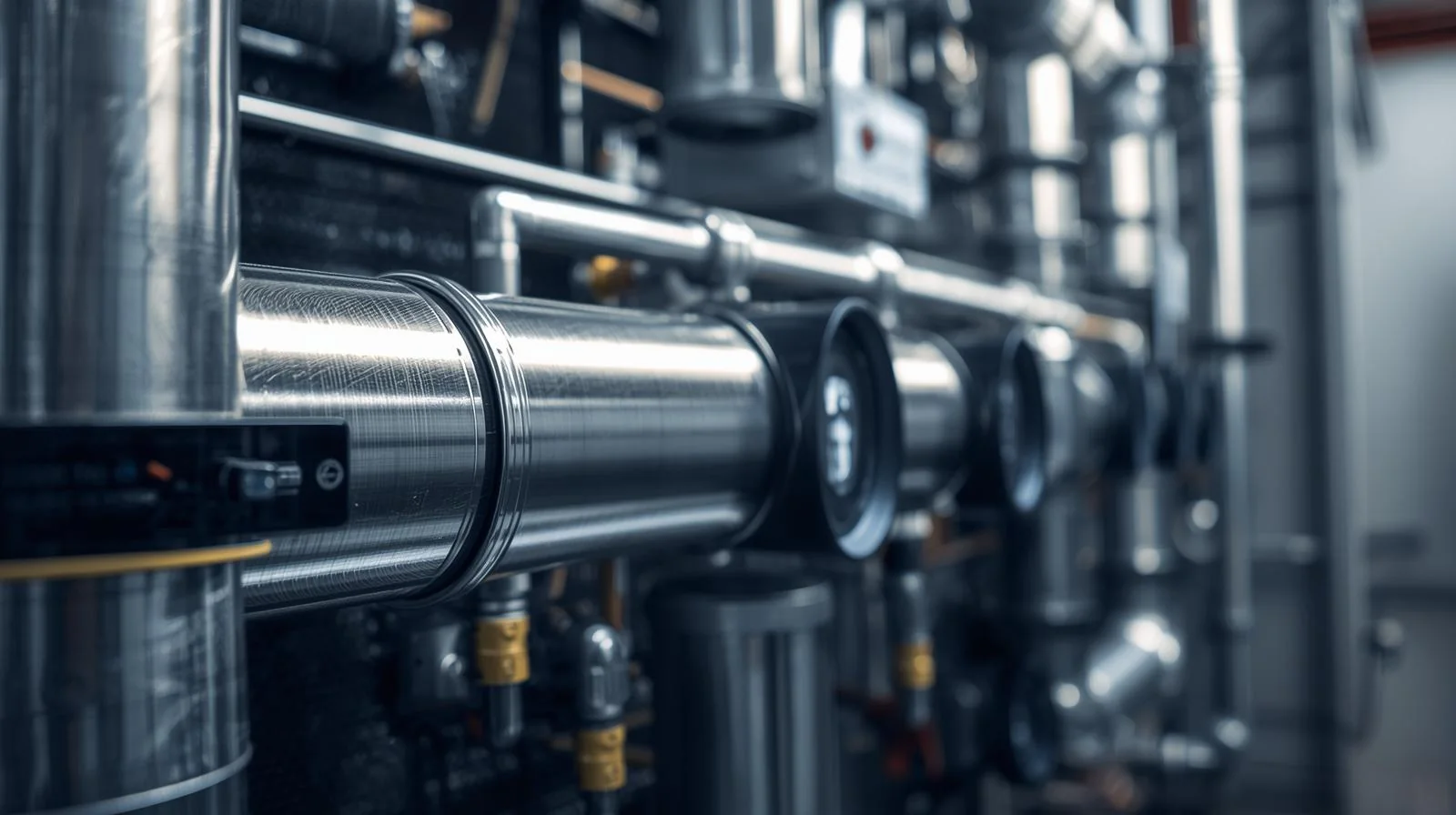 Metal HVAC ductwork and airflow distribution equipment